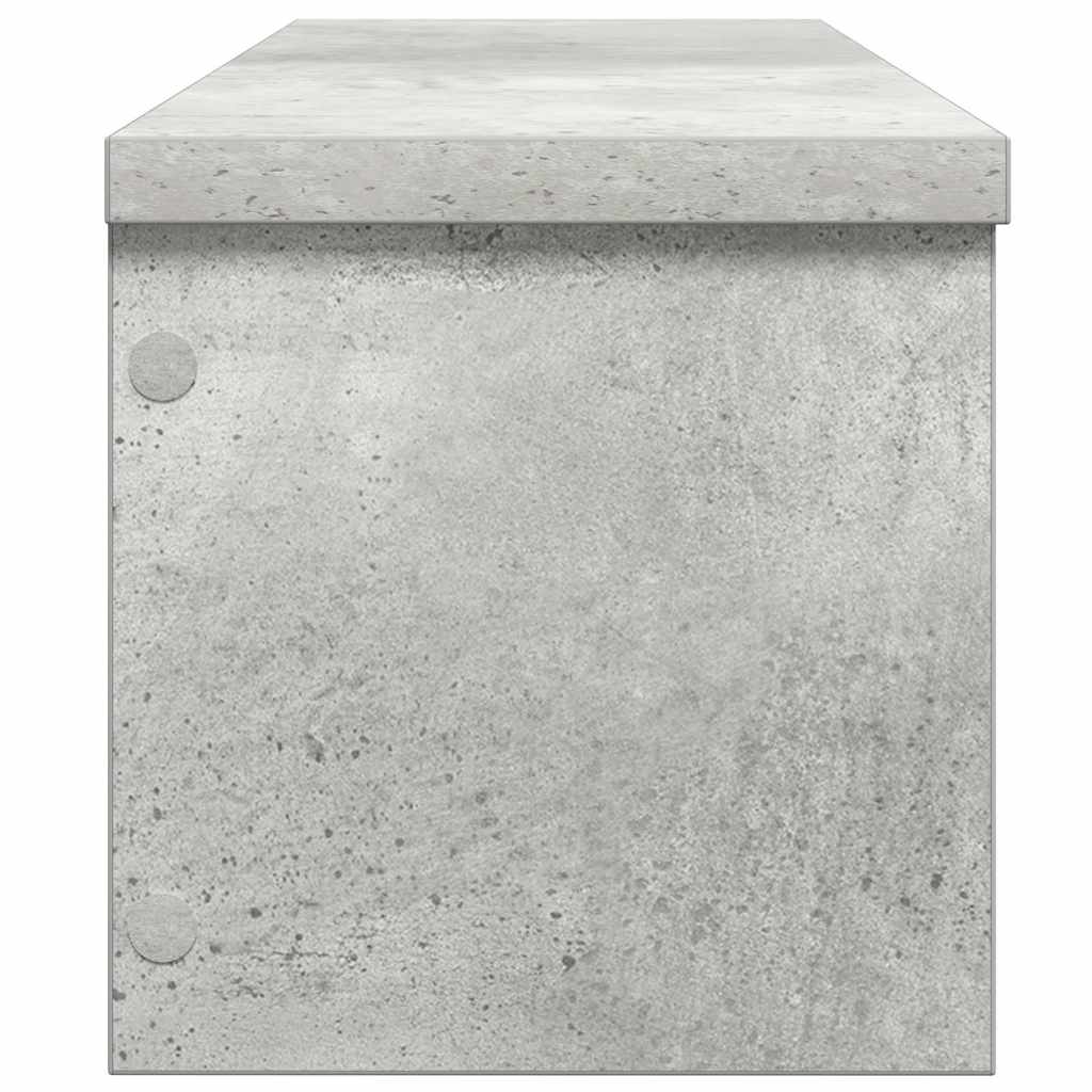 Keukenrek stapelbaar 60x15x16 cm bewerkt hout betongrijs is nu te koop bij PeponiXL, paradijselijk wonen!