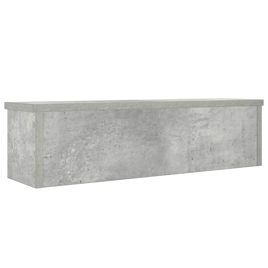 Keukenrek stapelbaar 60x15x16 cm bewerkt hout betongrijs is nu te koop bij PeponiXL, paradijselijk wonen!