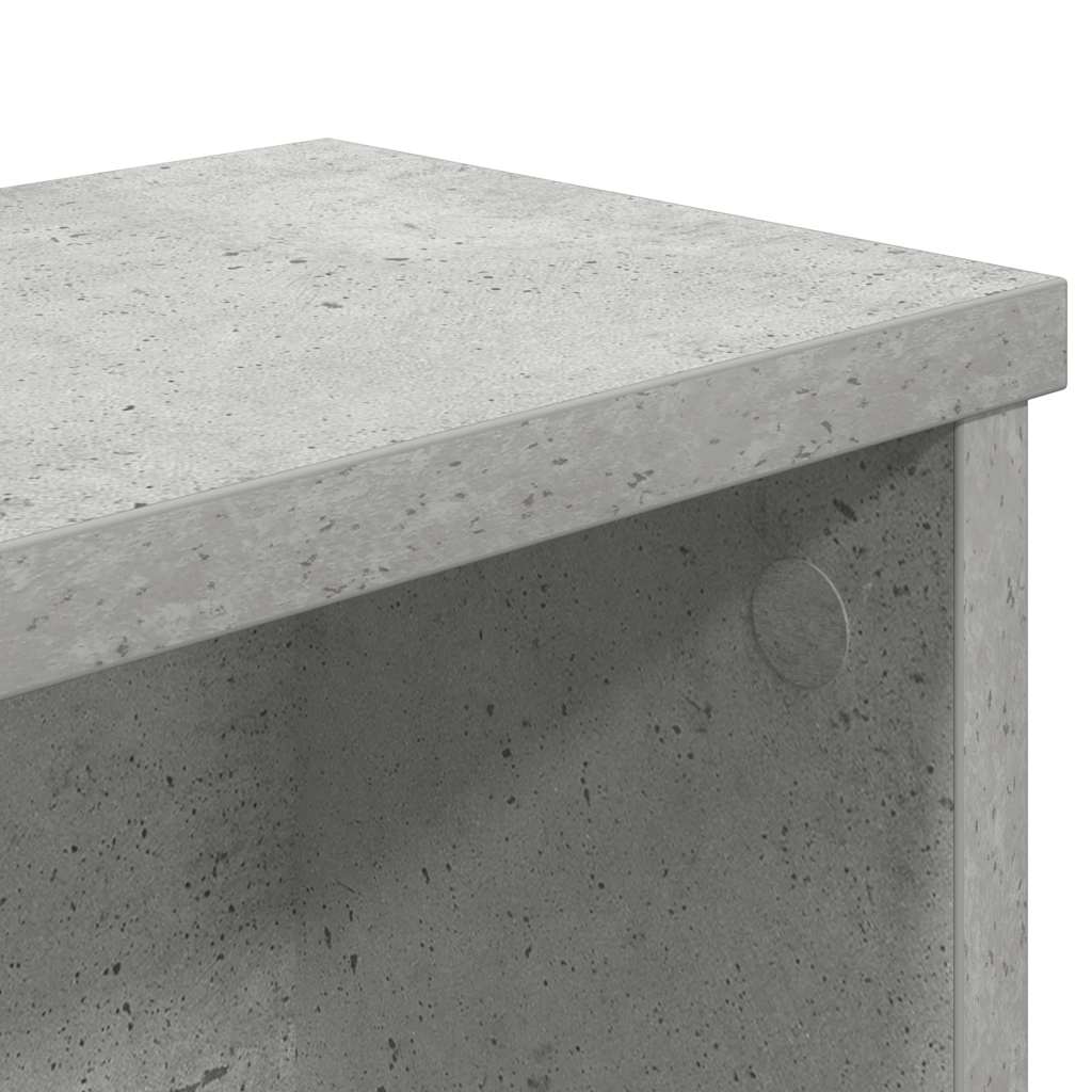 Keukenrek stapelbaar 60x15x16 cm bewerkt hout betongrijs is nu te koop bij PeponiXL, paradijselijk wonen!