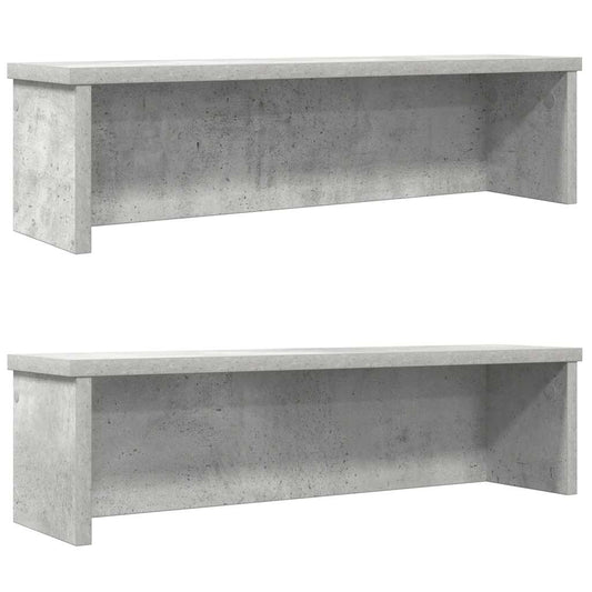 Keukenrekken stapelbaar 2 st 60x15x16 cm betongrijs is nu te koop bij PeponiXL, paradijselijk wonen!