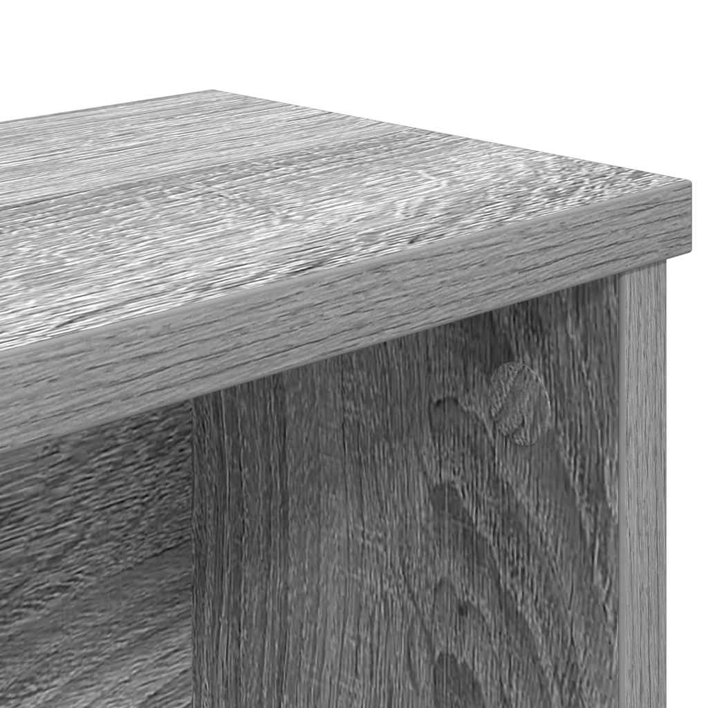 Keukenrek stapelbaar 60x15x16cm bewerkt hout grijs sonoma eiken is nu te koop bij PeponiXL, paradijselijk wonen!