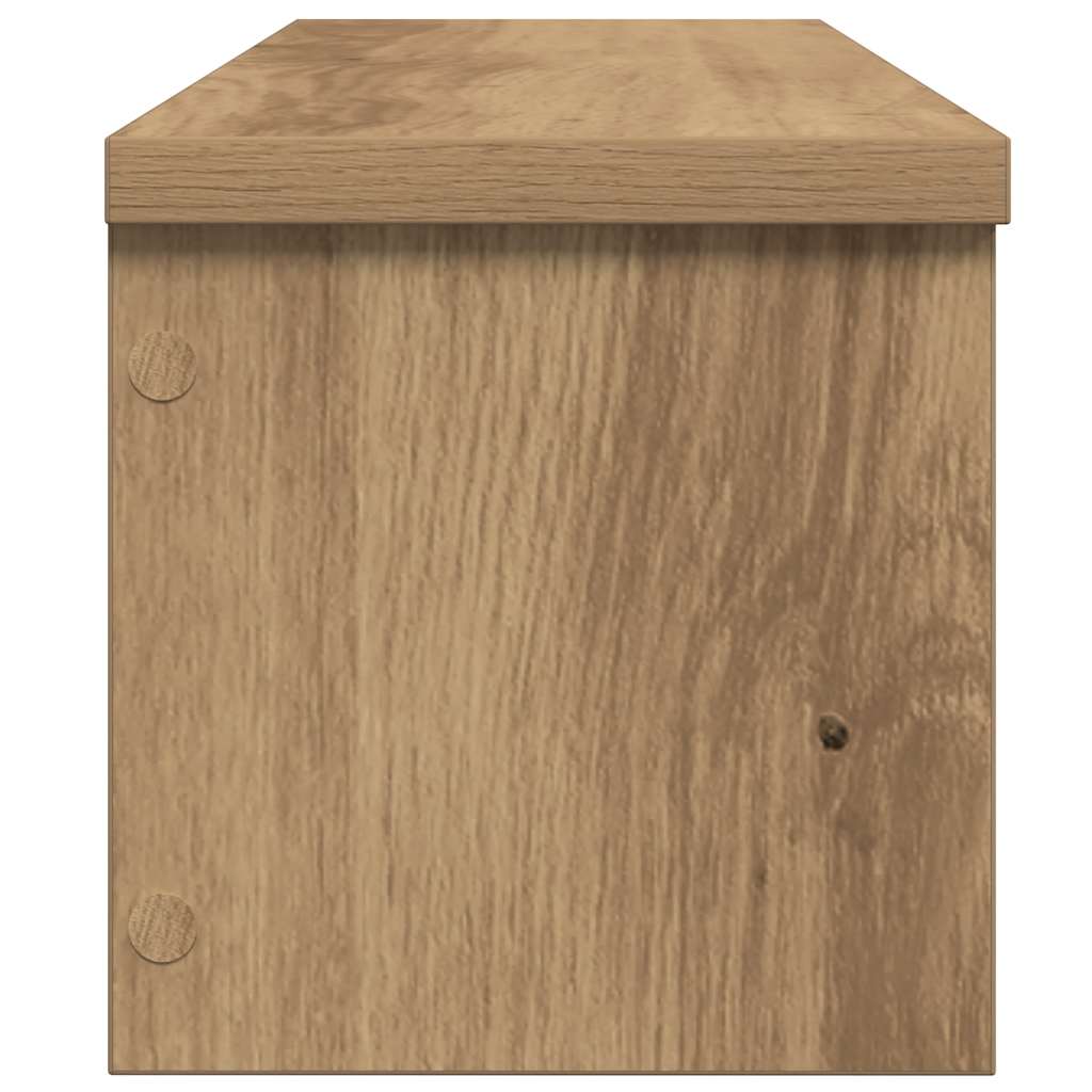 Keukenrek stapelbaar 60x15x16 cm bewerkt hout artisanaal eiken is nu te koop bij PeponiXL, paradijselijk wonen!