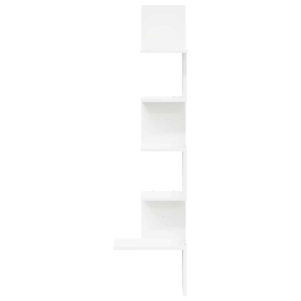 Hoekwandschap 32x32x127,5 cm bewerkt hout wit is nu te koop bij PeponiXL, paradijselijk wonen!