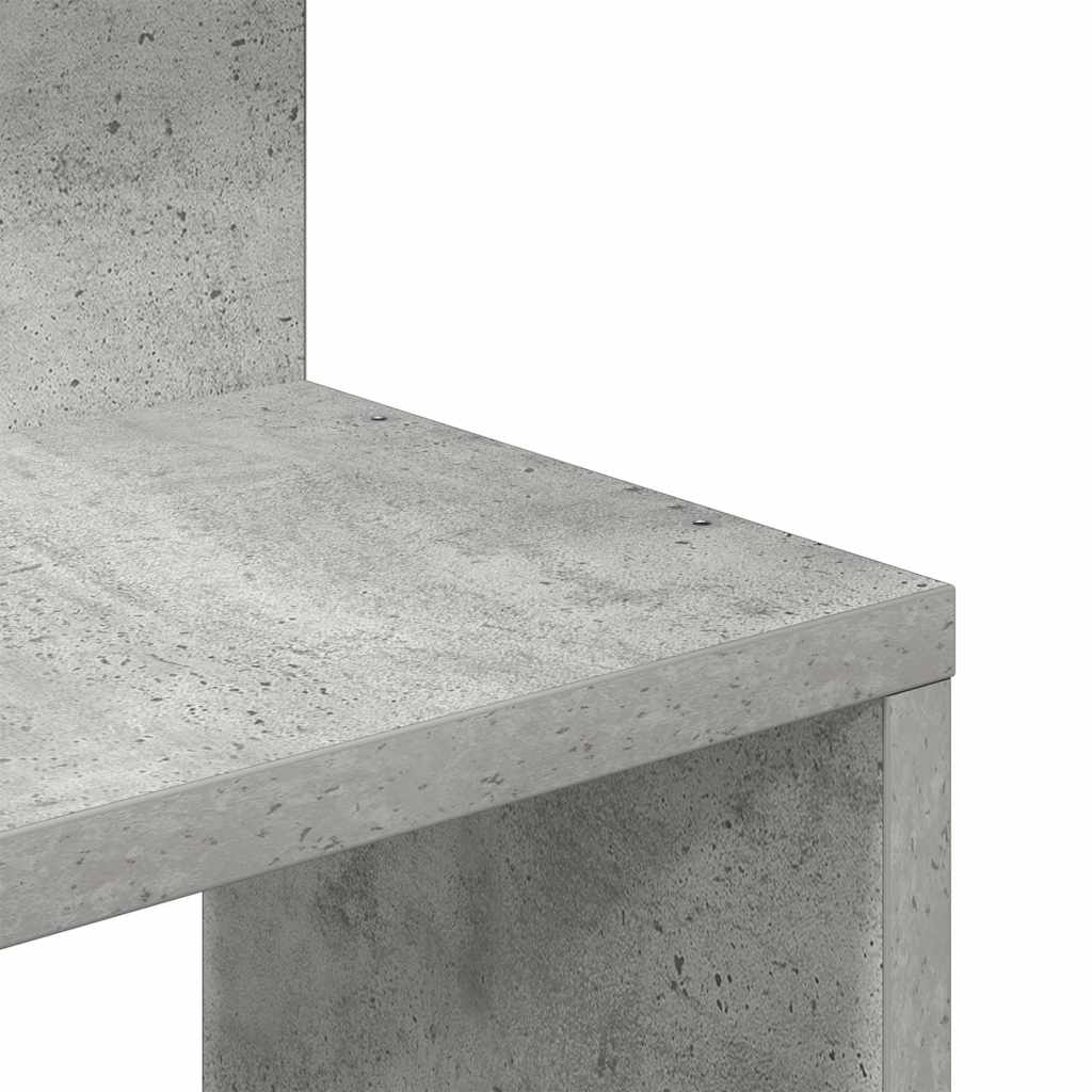 Hoekwandschap 32x32x127,5 cm bewerkt hout betongrijs is nu te koop bij PeponiXL, paradijselijk wonen!