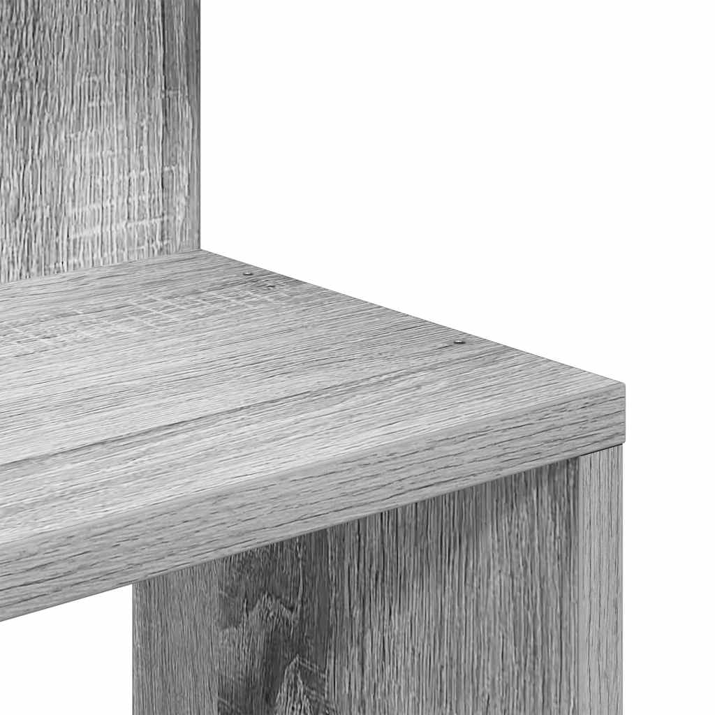 Hoekwandschap 32x32x127,5 cm bewerkt hout grijs sonoma eiken is nu te koop bij PeponiXL, paradijselijk wonen!