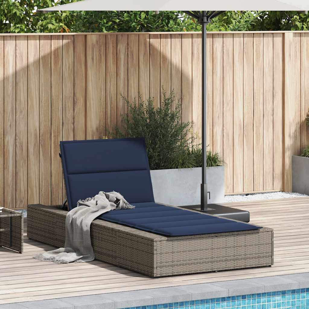 Ligbed met zwevend kussen poly rattan grijs is nu te koop bij PeponiXL, paradijselijk wonen!