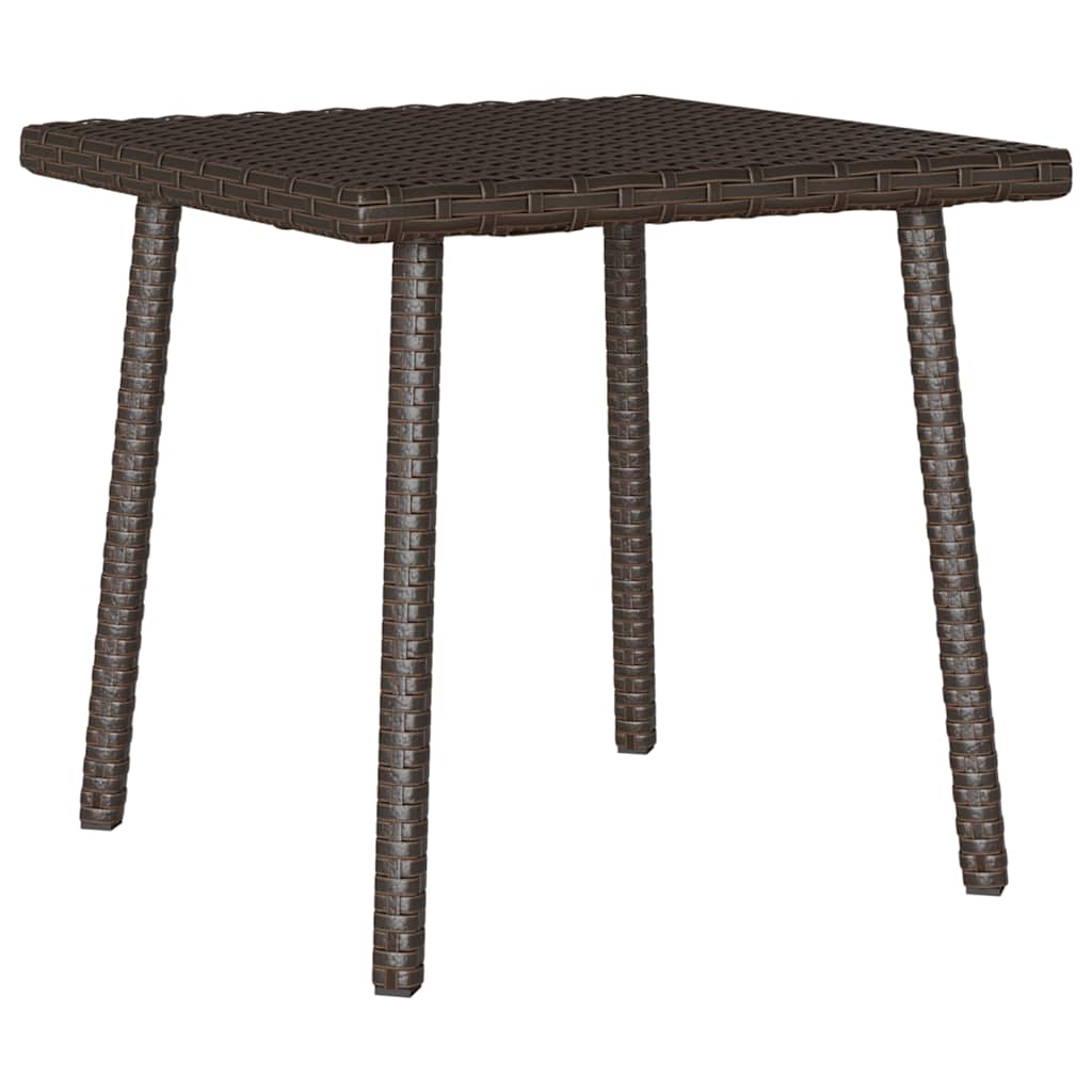 Tuin salontafel rechthoekig 40x40x37 cm poly rattan bruin is nu te koop bij PeponiXL, paradijselijk wonen!