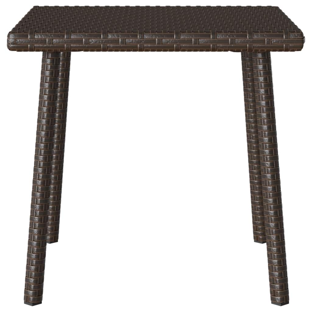 Tuin salontafel rechthoekig 40x40x37 cm poly rattan bruin is nu te koop bij PeponiXL, paradijselijk wonen!
