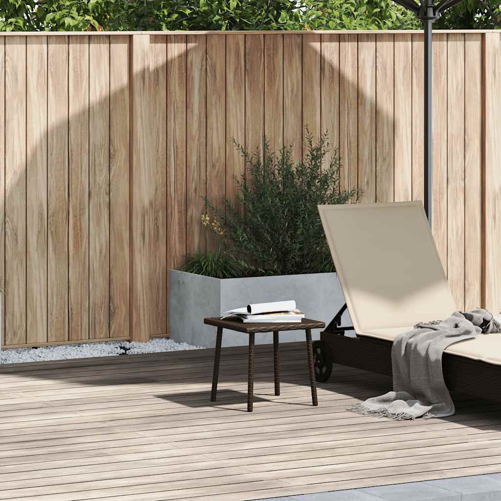 Tuin salontafel rechthoekig 40x40x37 cm poly rattan bruin is nu te koop bij PeponiXL, paradijselijk wonen!