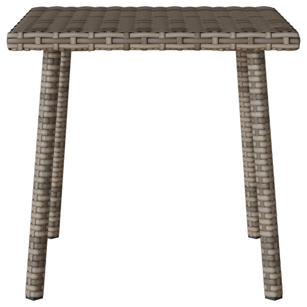 Tuin salontafel rechthoekig 40x40x37 cm poly rattan grijs is nu te koop bij PeponiXL, paradijselijk wonen!