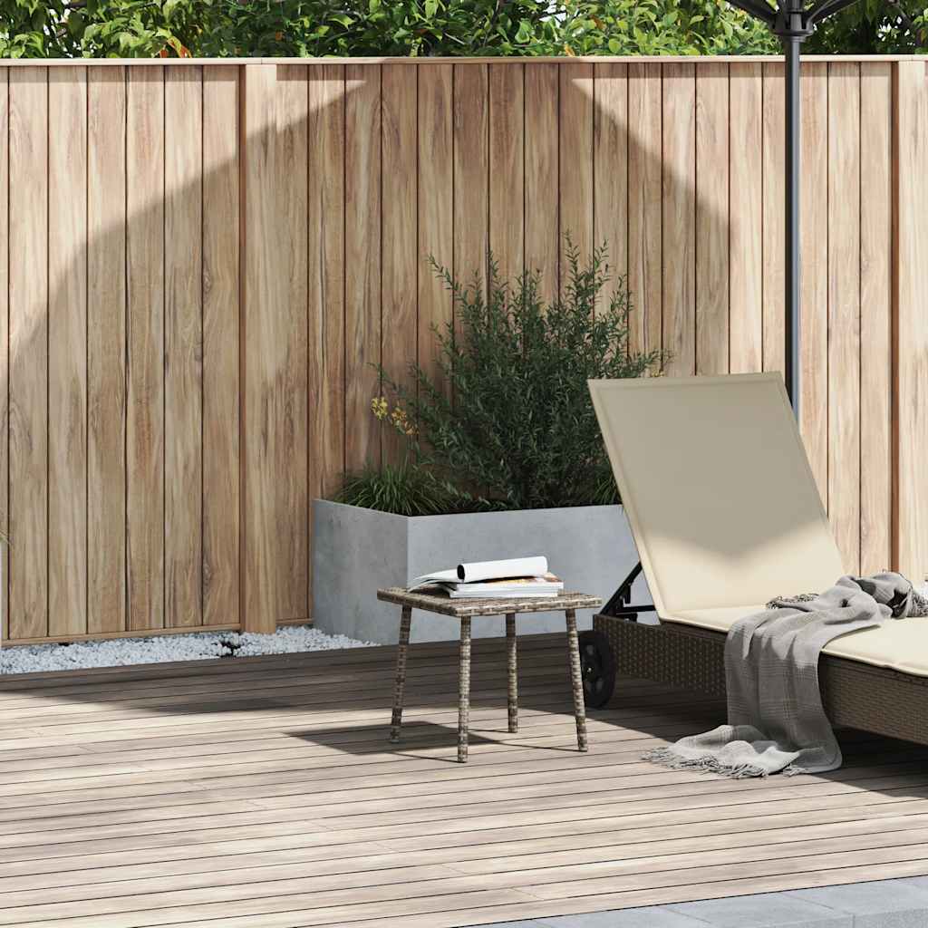 Tuin salontafel rechthoekig 40x40x37 cm poly rattan grijs is nu te koop bij PeponiXL, paradijselijk wonen!