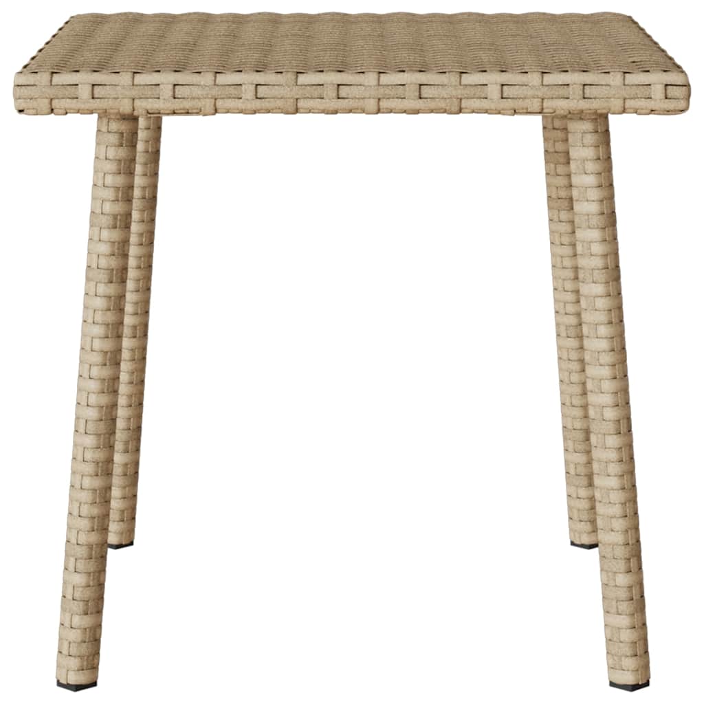Tuin salontafel rechthoekig 40x40x37 cm poly rattan beige is nu te koop bij PeponiXL, paradijselijk wonen!