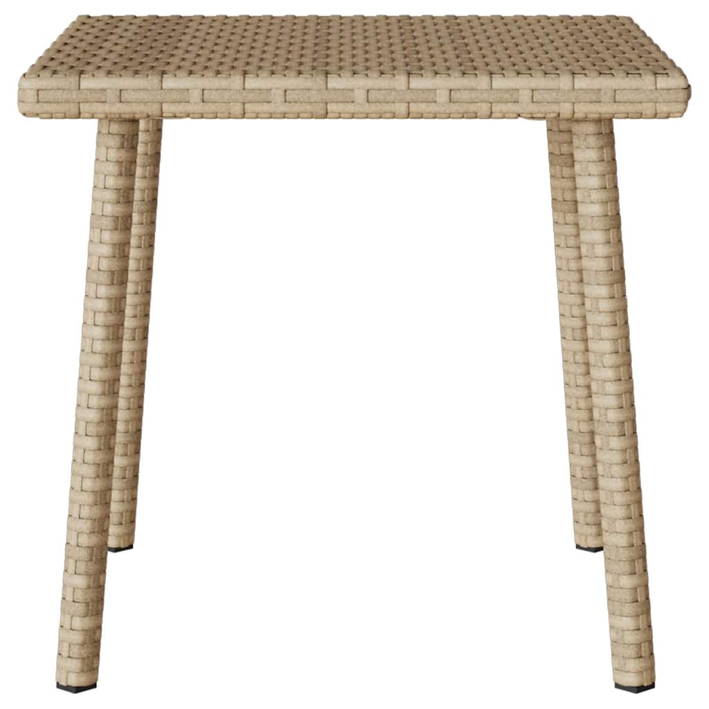 Tuin salontafel rechthoekig 40x40x37 cm poly rattan beige is nu te koop bij PeponiXL, paradijselijk wonen!