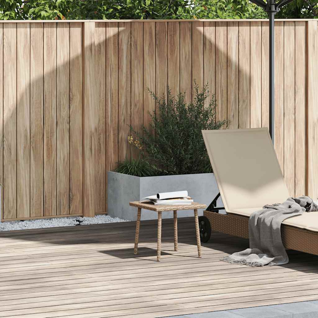 Tuin salontafel rechthoekig 40x40x37 cm poly rattan beige is nu te koop bij PeponiXL, paradijselijk wonen!