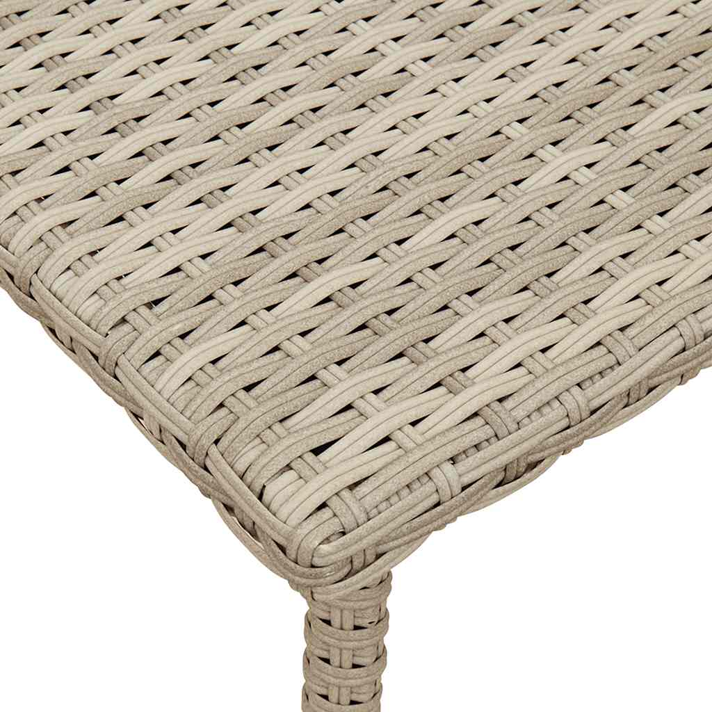 Tuin salontafel rechthoekig 40x40x37 cm poly rattan lichtgrijs is nu te koop bij PeponiXL, paradijselijk wonen!