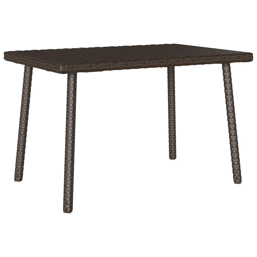 Tuin salontafel rechthoekig 60x40x37 cm poly rattan bruin is nu te koop bij PeponiXL, paradijselijk wonen!