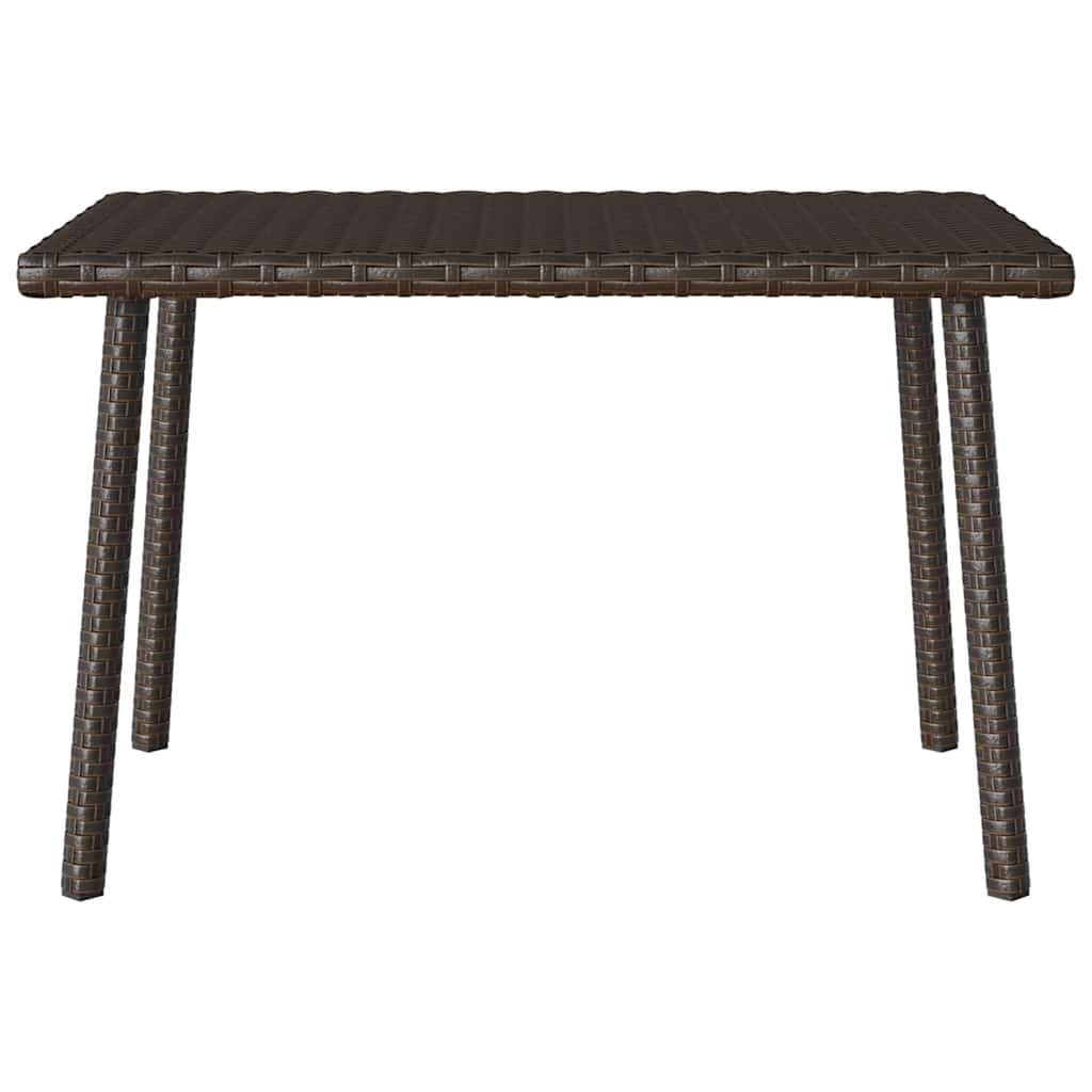 Tuin salontafel rechthoekig 60x40x37 cm poly rattan bruin is nu te koop bij PeponiXL, paradijselijk wonen!