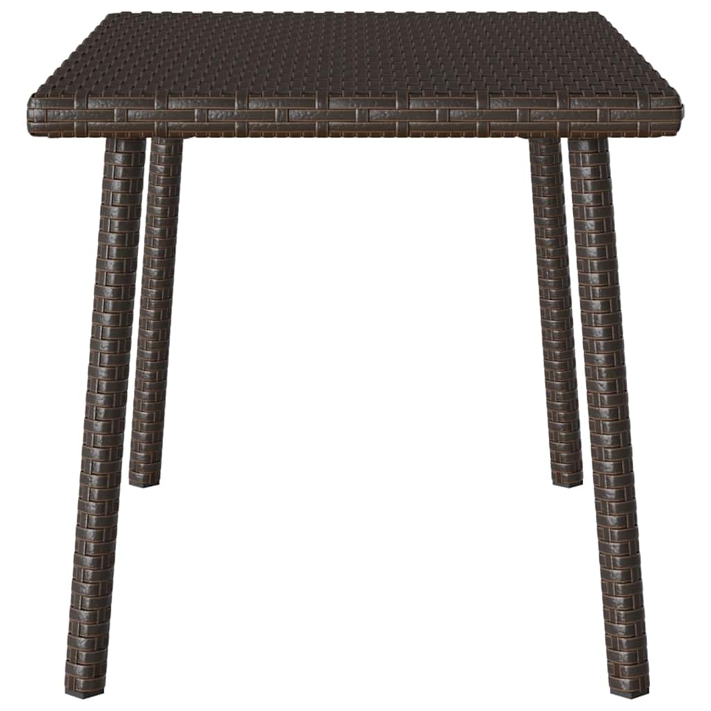 Tuin salontafel rechthoekig 60x40x37 cm poly rattan bruin is nu te koop bij PeponiXL, paradijselijk wonen!