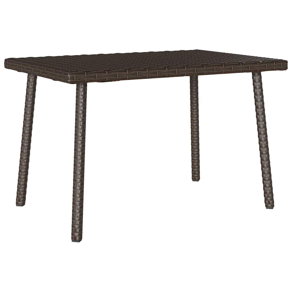 Tuin salontafel rechthoekig 60x40x37 cm poly rattan bruin is nu te koop bij PeponiXL, paradijselijk wonen!