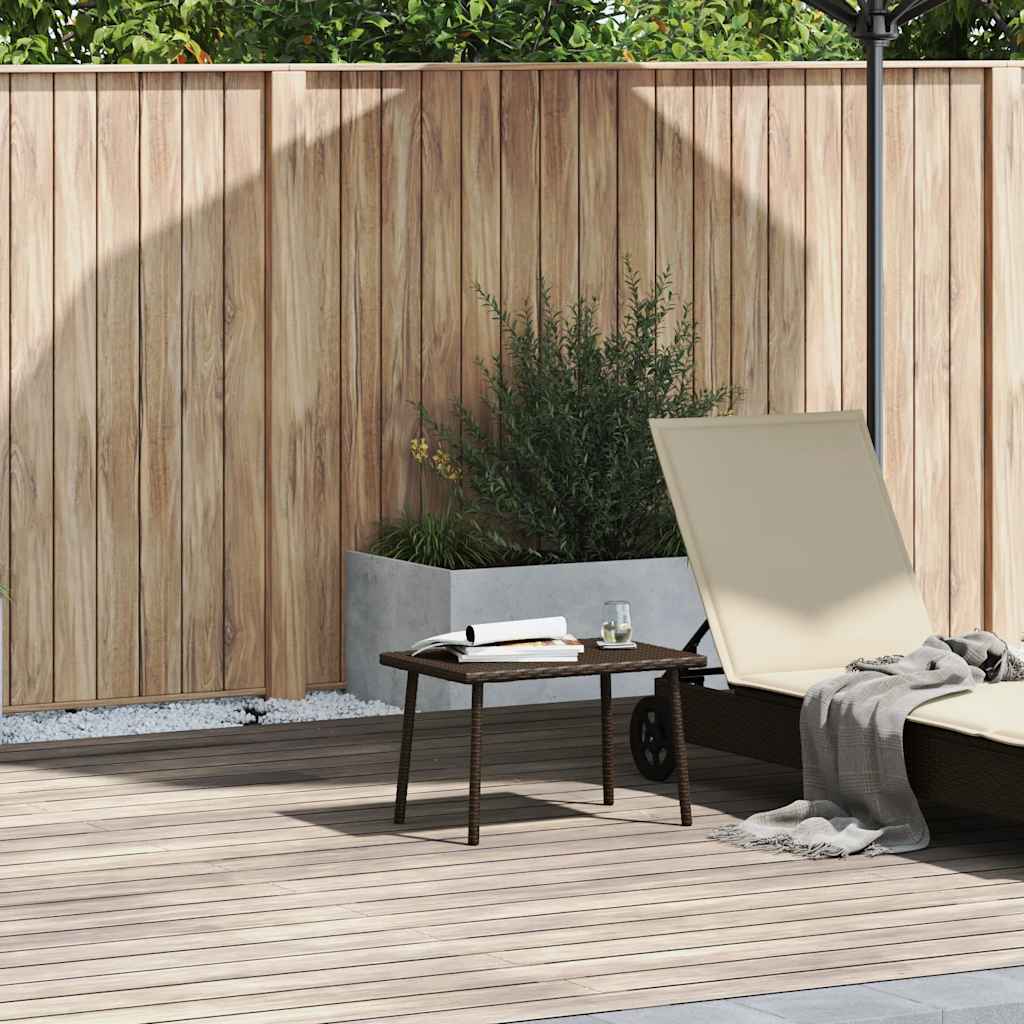 Tuin salontafel rechthoekig 60x40x37 cm poly rattan bruin is nu te koop bij PeponiXL, paradijselijk wonen!