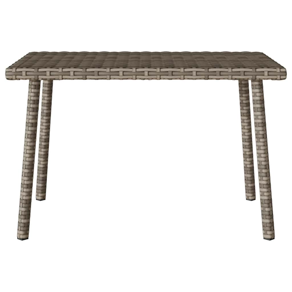 Tuin salontafel rechthoekig 60x40x37 cm poly rattan grijs is nu te koop bij PeponiXL, paradijselijk wonen!