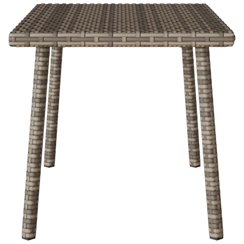 Tuin salontafel rechthoekig 60x40x37 cm poly rattan grijs is nu te koop bij PeponiXL, paradijselijk wonen!
