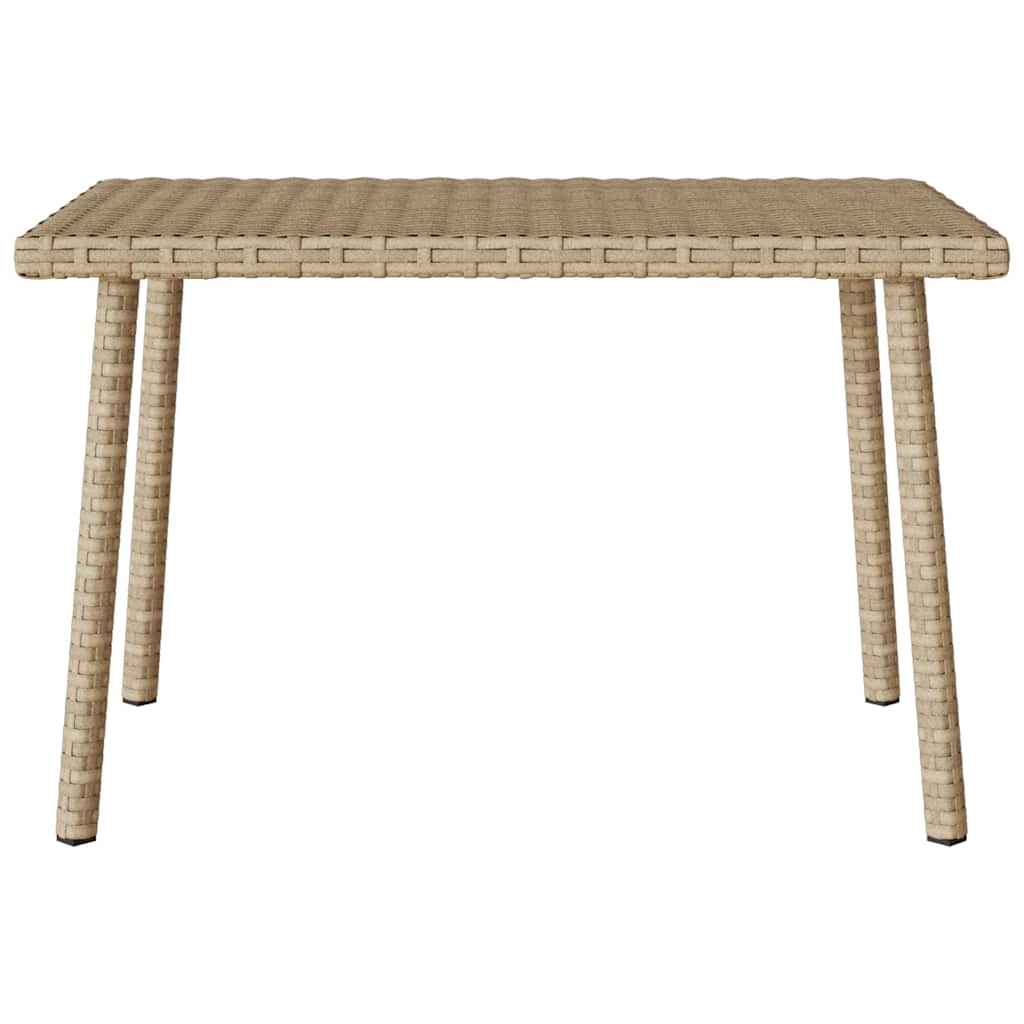Tuin salontafel rechthoekig 60x40x37 cm poly rattan beige is nu te koop bij PeponiXL, paradijselijk wonen!
