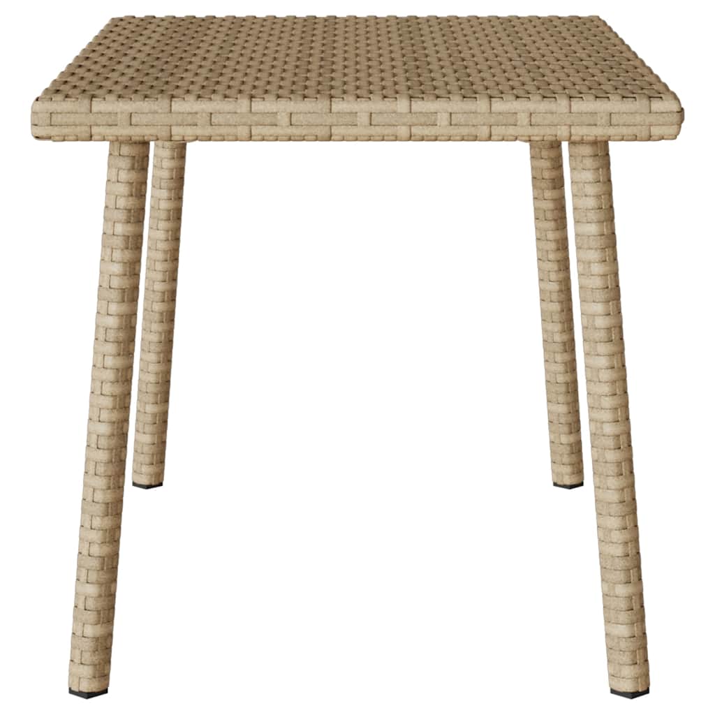 Tuin salontafel rechthoekig 60x40x37 cm poly rattan beige is nu te koop bij PeponiXL, paradijselijk wonen!