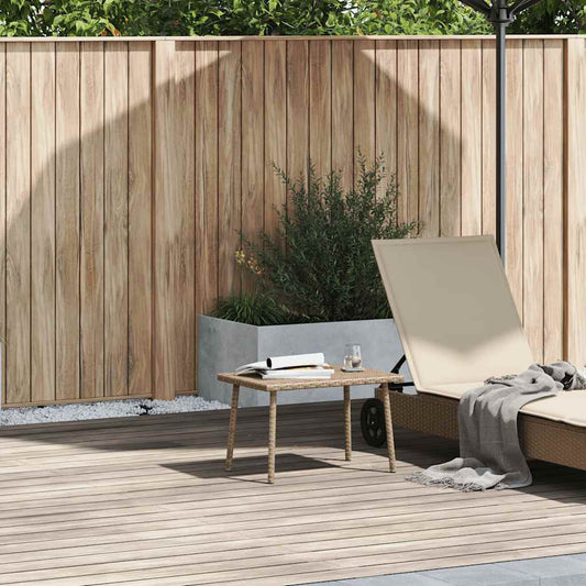 Tuin salontafel rechthoekig 60x40x37 cm poly rattan beige is nu te koop bij PeponiXL, paradijselijk wonen!