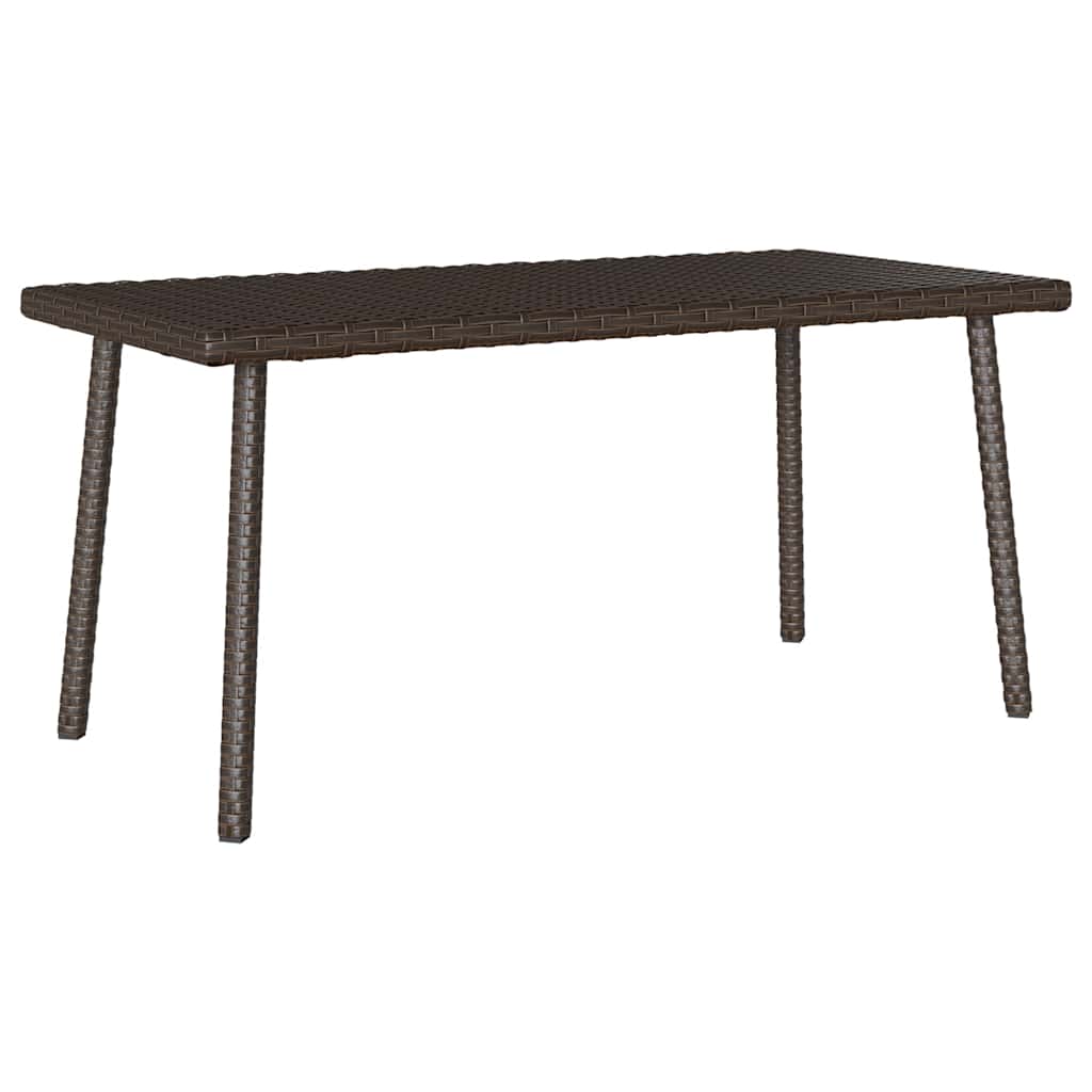Tuin salontafel rechthoekig 80x40x37 cm poly rattan bruin is nu te koop bij PeponiXL, paradijselijk wonen!