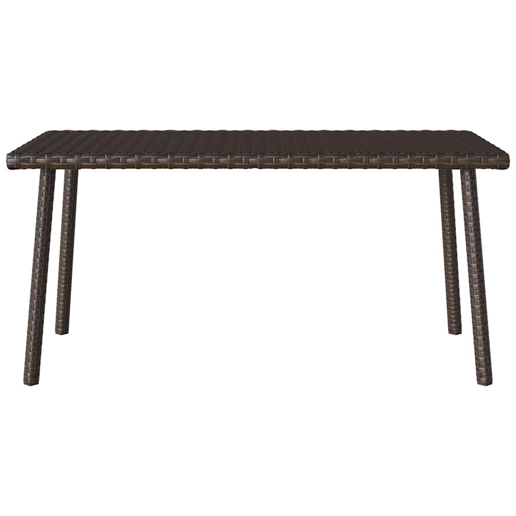 Tuin salontafel rechthoekig 80x40x37 cm poly rattan bruin is nu te koop bij PeponiXL, paradijselijk wonen!
