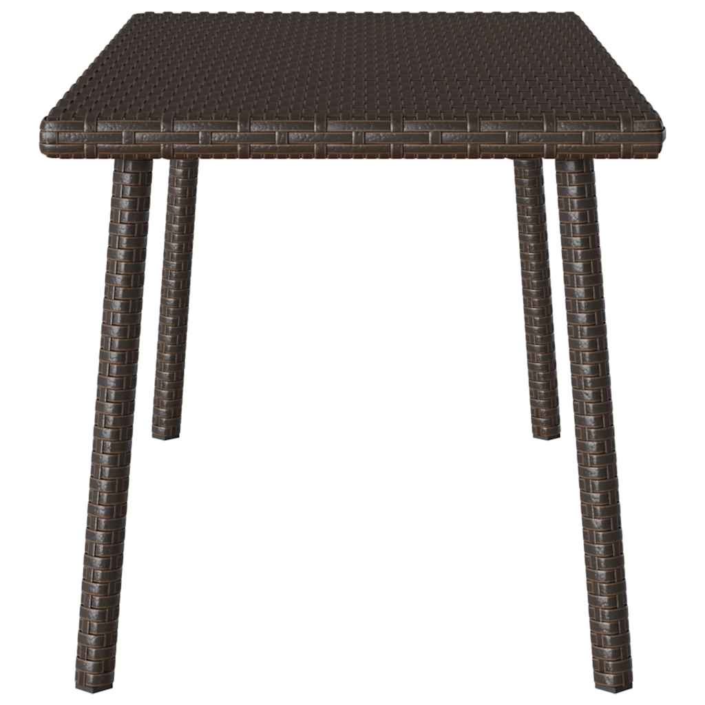 Tuin salontafel rechthoekig 80x40x37 cm poly rattan bruin is nu te koop bij PeponiXL, paradijselijk wonen!