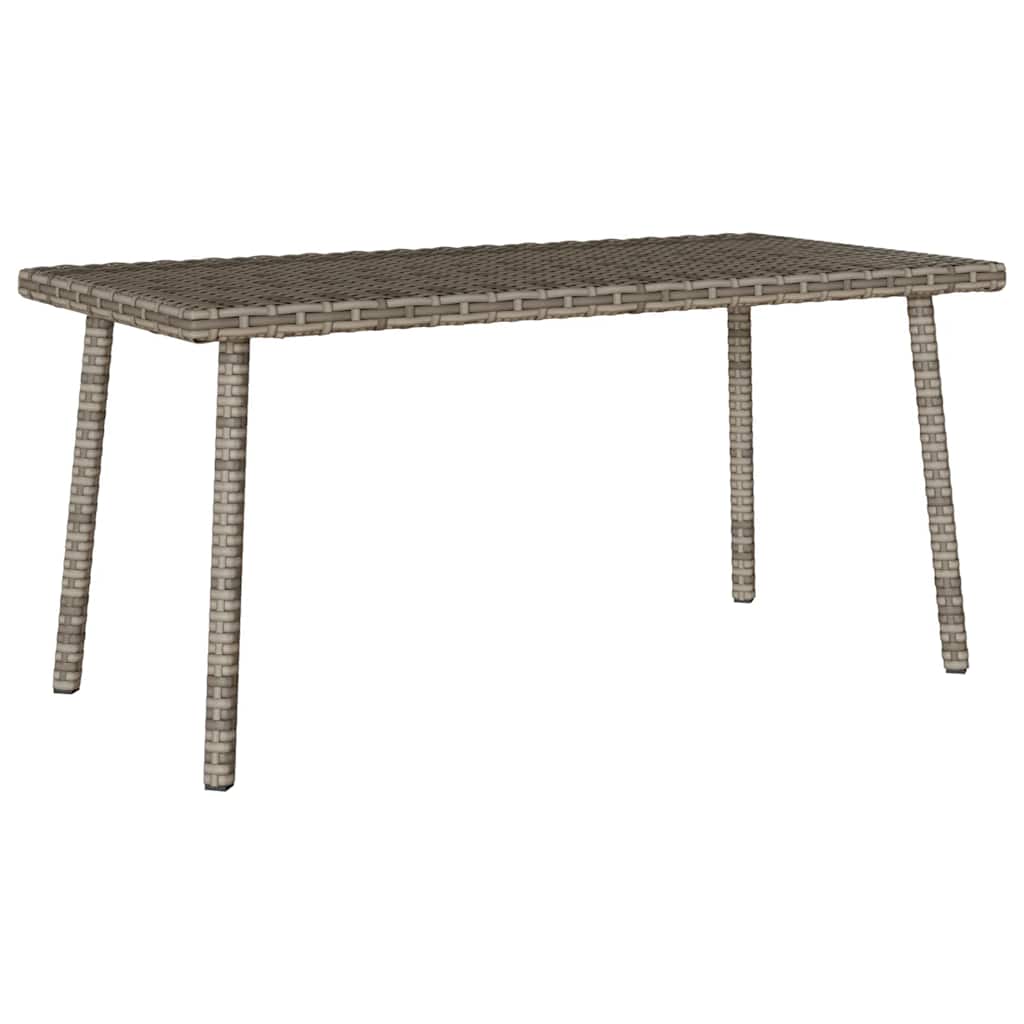 Tuin salontafel rechthoekig 80x40x37 cm poly rattan grijs is nu te koop bij PeponiXL, paradijselijk wonen!