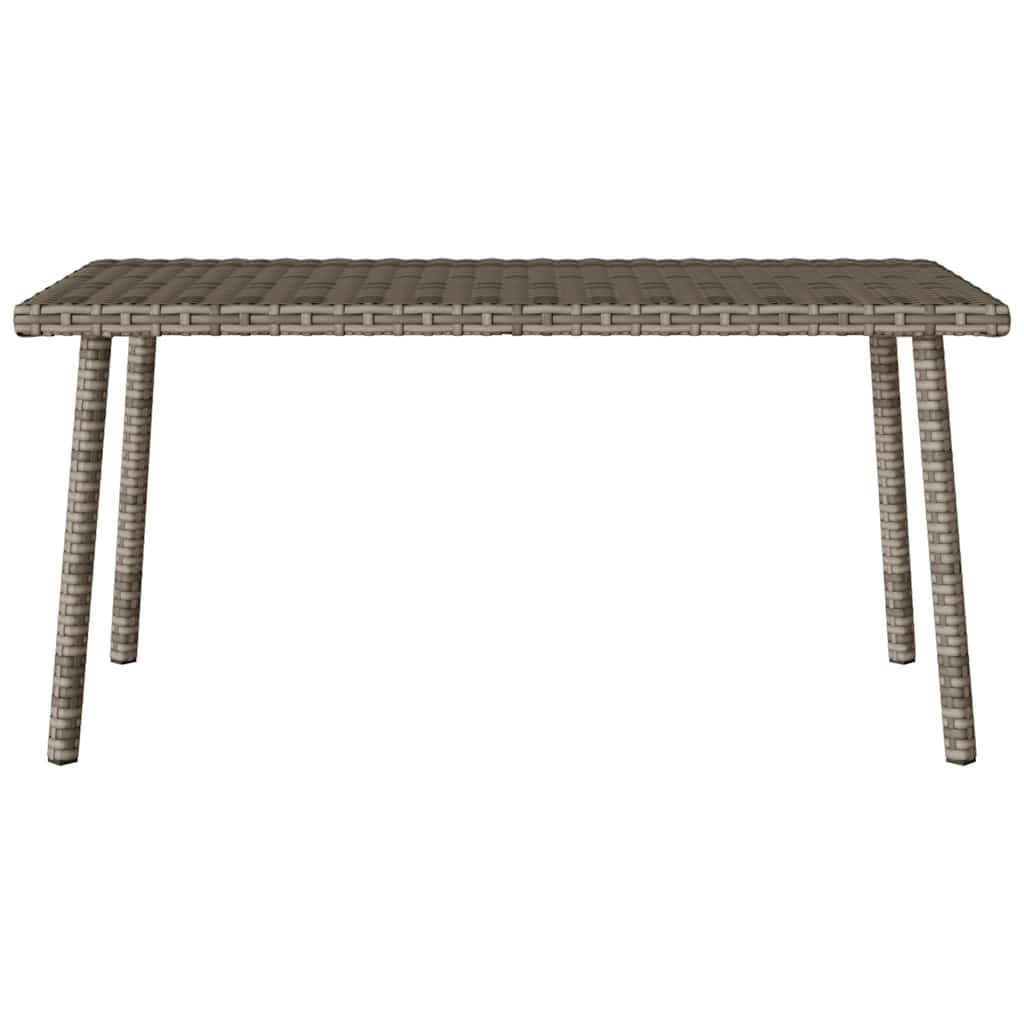 Tuin salontafel rechthoekig 80x40x37 cm poly rattan grijs is nu te koop bij PeponiXL, paradijselijk wonen!