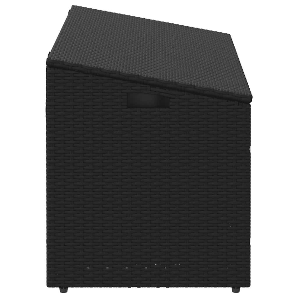 Tuinbox Zwart 110x50x58 cm Poly Rattan is nu te koop bij PeponiXL, paradijselijk wonen!