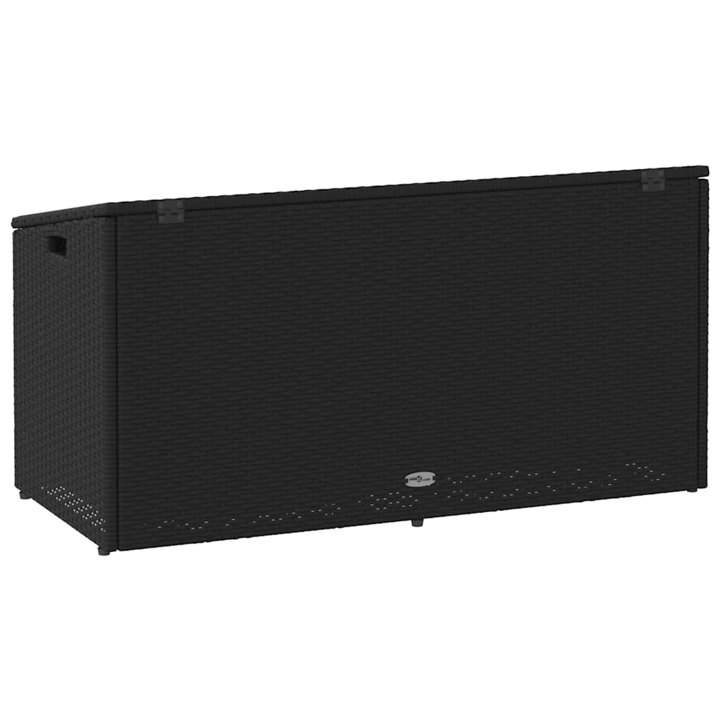 Tuinbox Zwart 110x50x58 cm Poly Rattan is nu te koop bij PeponiXL, paradijselijk wonen!