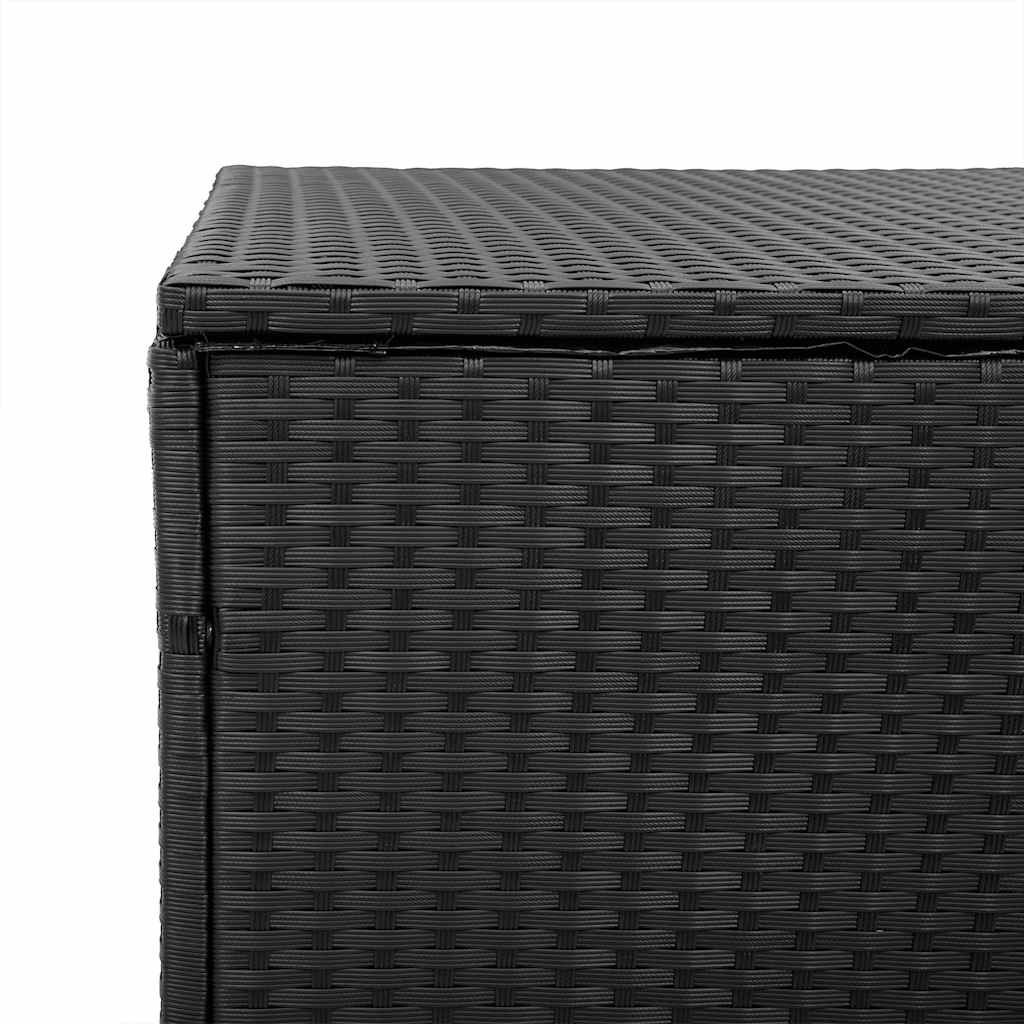 Tuinbox Zwart 110x50x58 cm Poly Rattan is nu te koop bij PeponiXL, paradijselijk wonen!