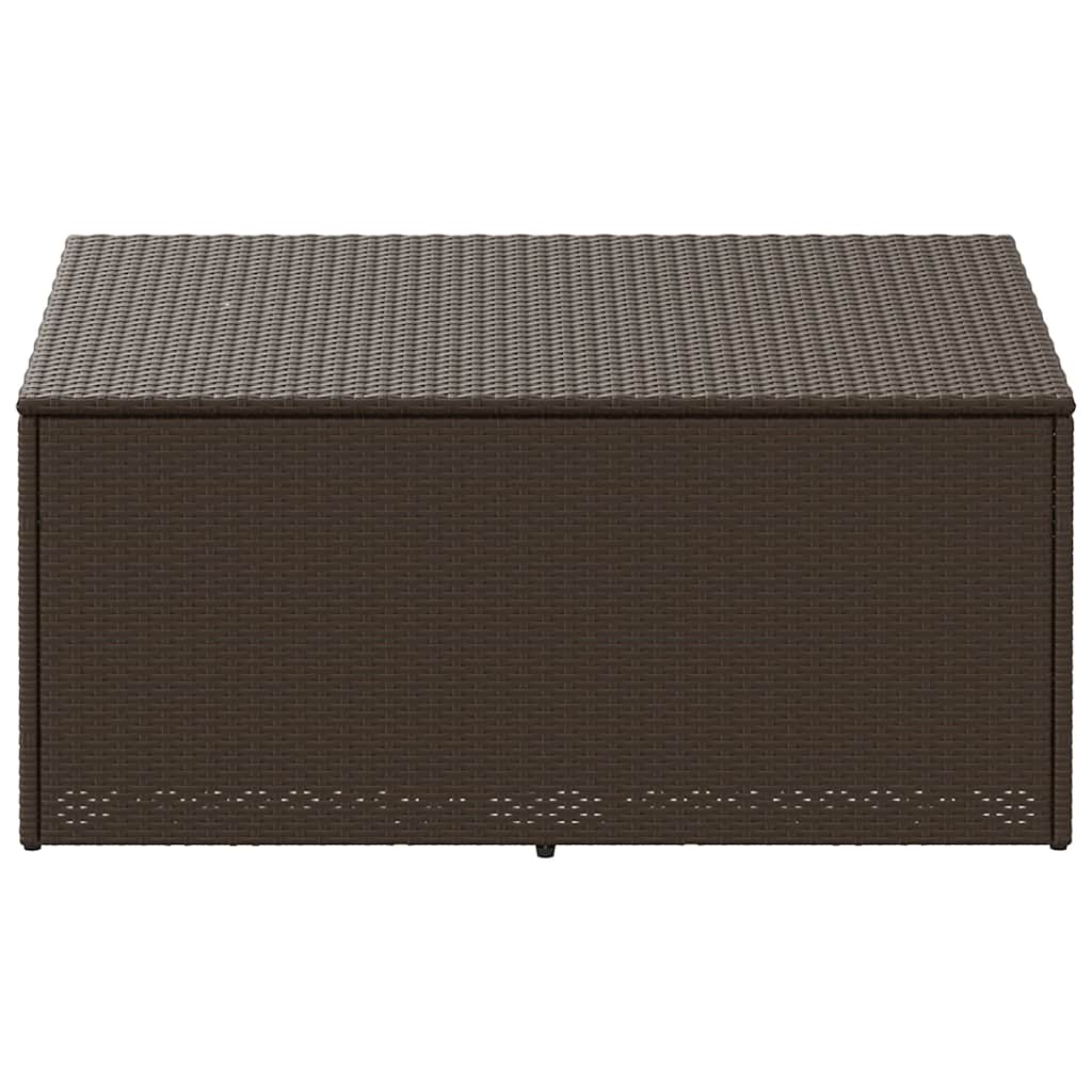 Tuinbox 110x50x58 cm poly rattan bruin is nu te koop bij PeponiXL, paradijselijk wonen!