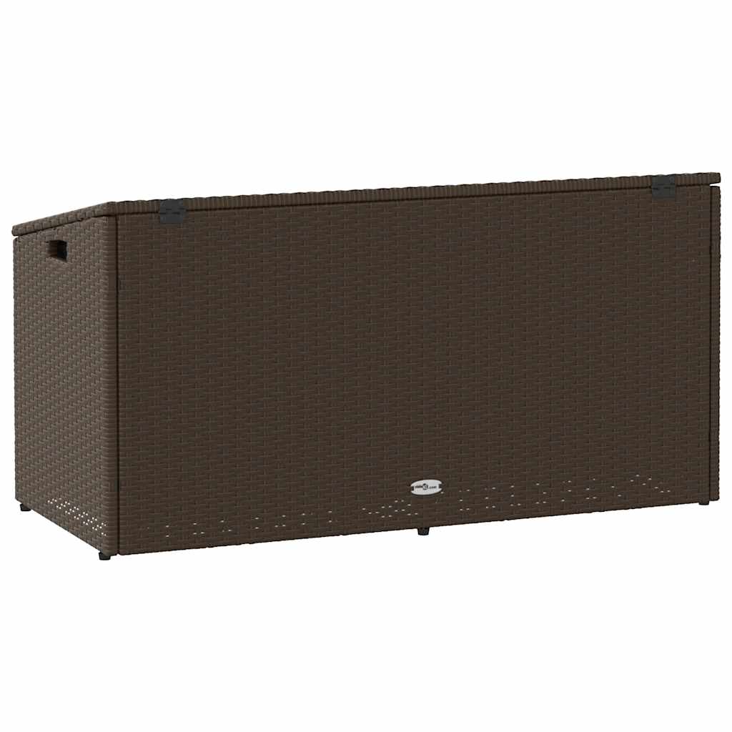 Tuinbox 110x50x58 cm poly rattan bruin is nu te koop bij PeponiXL, paradijselijk wonen!
