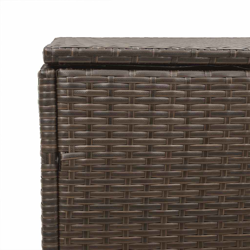 Tuinbox 110x50x58 cm poly rattan bruin is nu te koop bij PeponiXL, paradijselijk wonen!