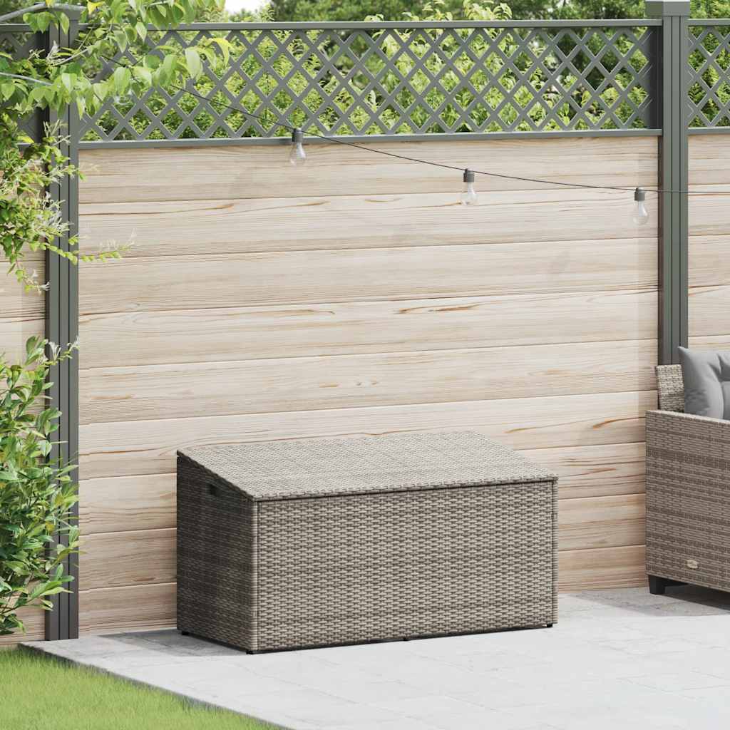 Tuinbox 110x50x58 cm poly rattan grijs is nu te koop bij PeponiXL, paradijselijk wonen!