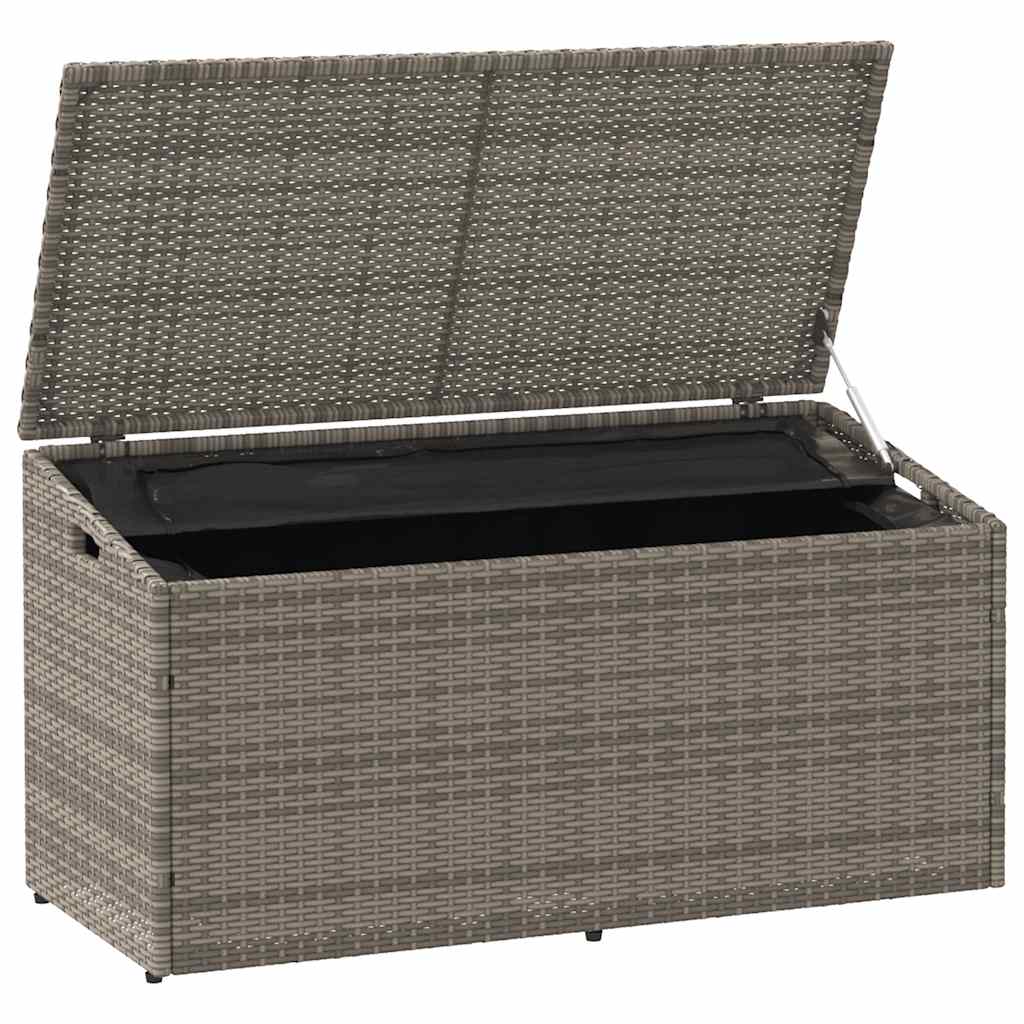 Tuinbox 110x50x58 cm poly rattan grijs is nu te koop bij PeponiXL, paradijselijk wonen!