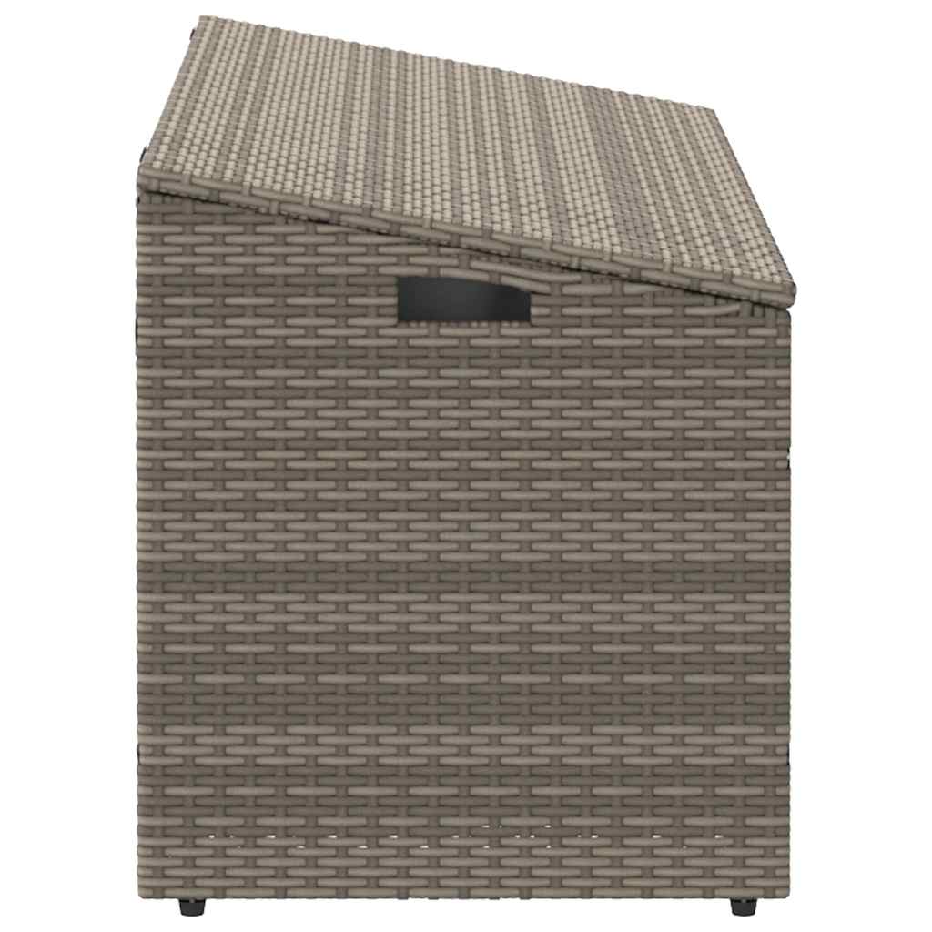 Tuinbox 110x50x58 cm poly rattan grijs is nu te koop bij PeponiXL, paradijselijk wonen!