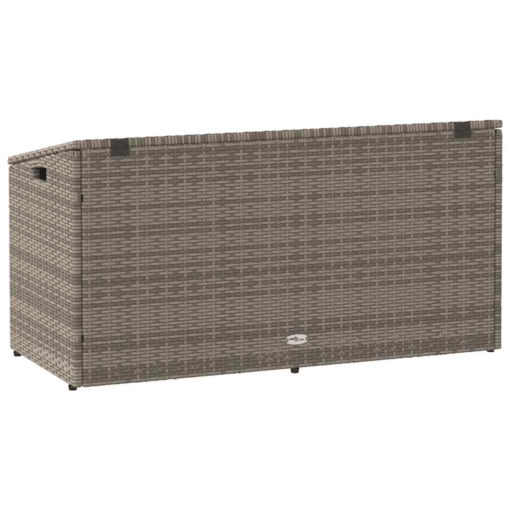 Tuinbox 110x50x58 cm poly rattan grijs is nu te koop bij PeponiXL, paradijselijk wonen!