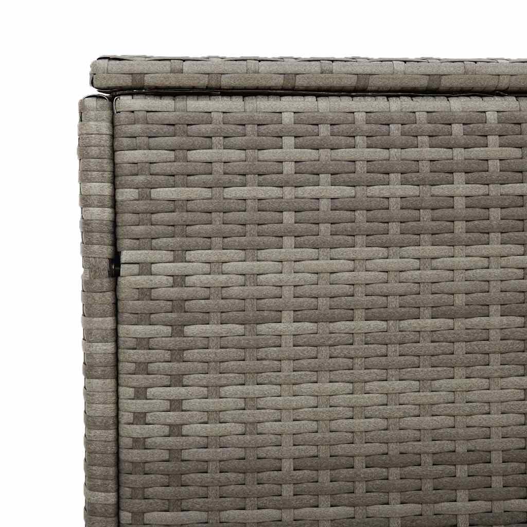 Tuinbox 110x50x58 cm poly rattan grijs is nu te koop bij PeponiXL, paradijselijk wonen!