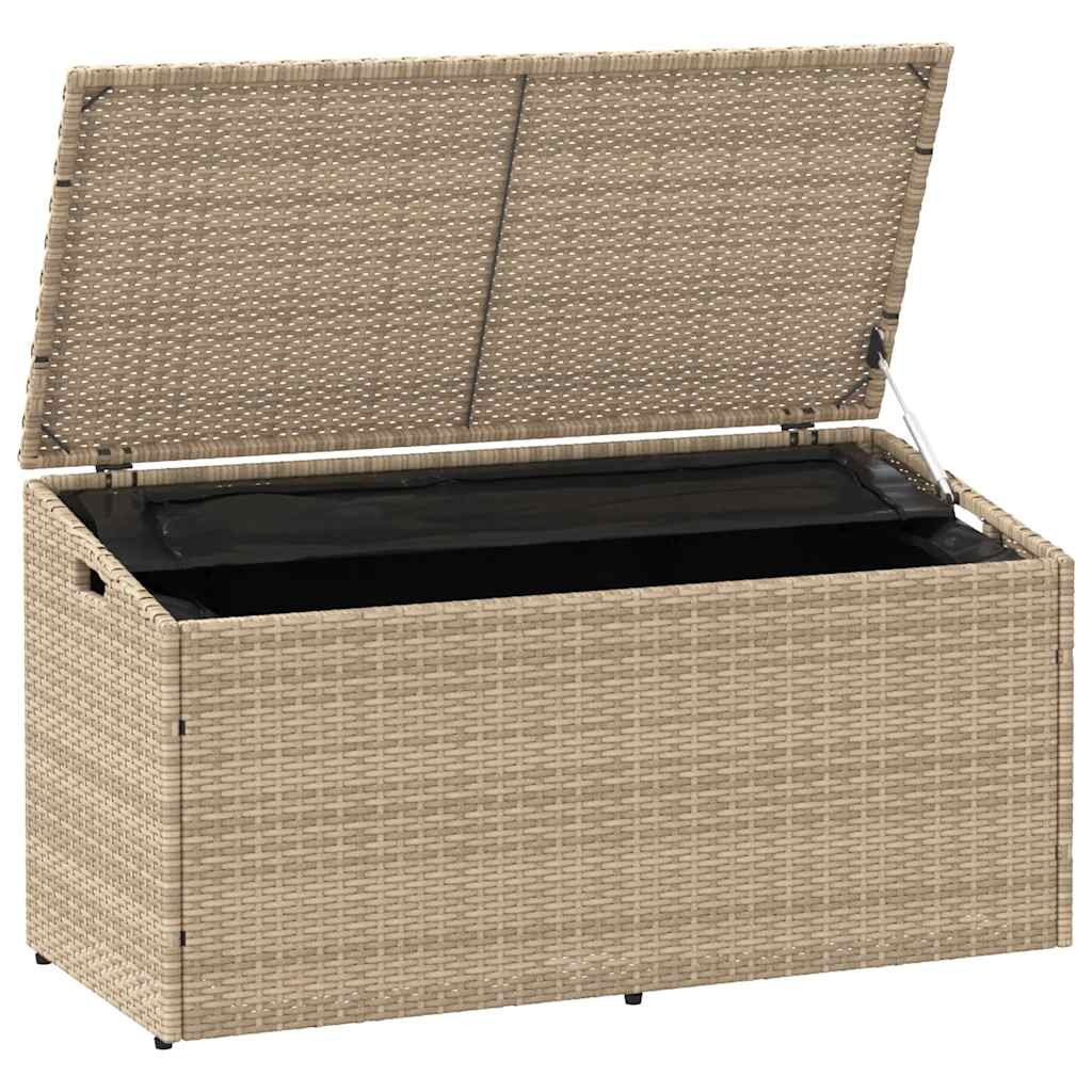 Tuinbox beige 110x50x58 cm poly rattan is nu te koop bij PeponiXL, paradijselijk wonen!