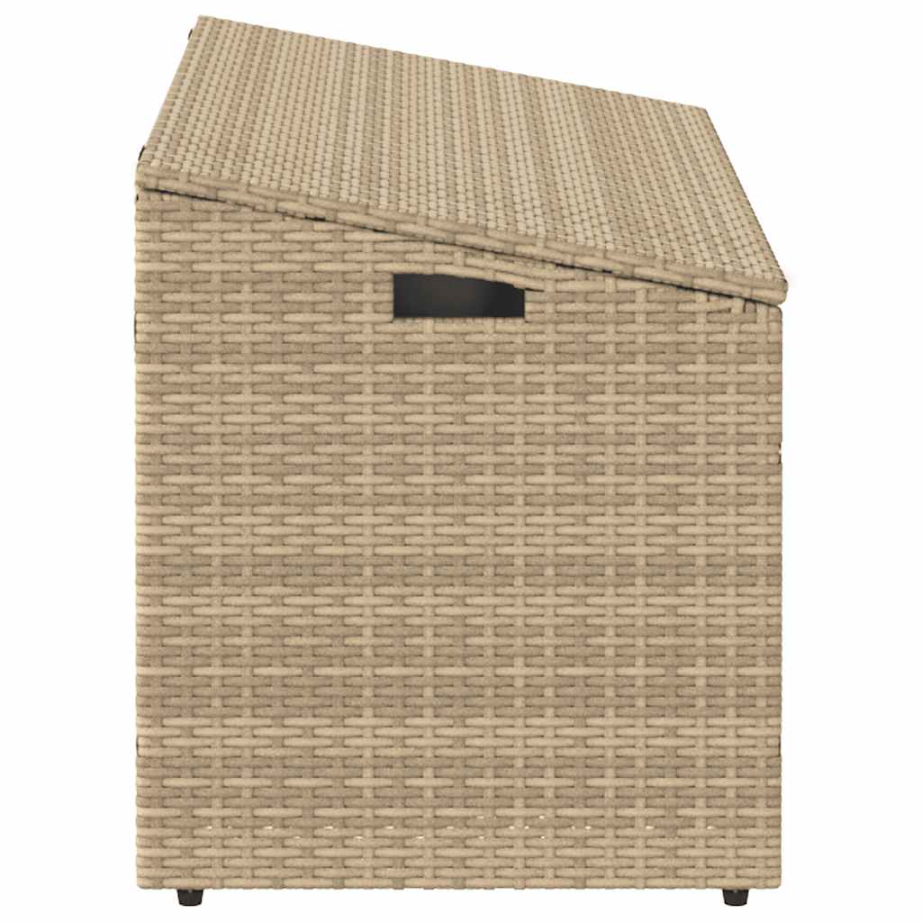 Tuinbox beige 110x50x58 cm poly rattan is nu te koop bij PeponiXL, paradijselijk wonen!