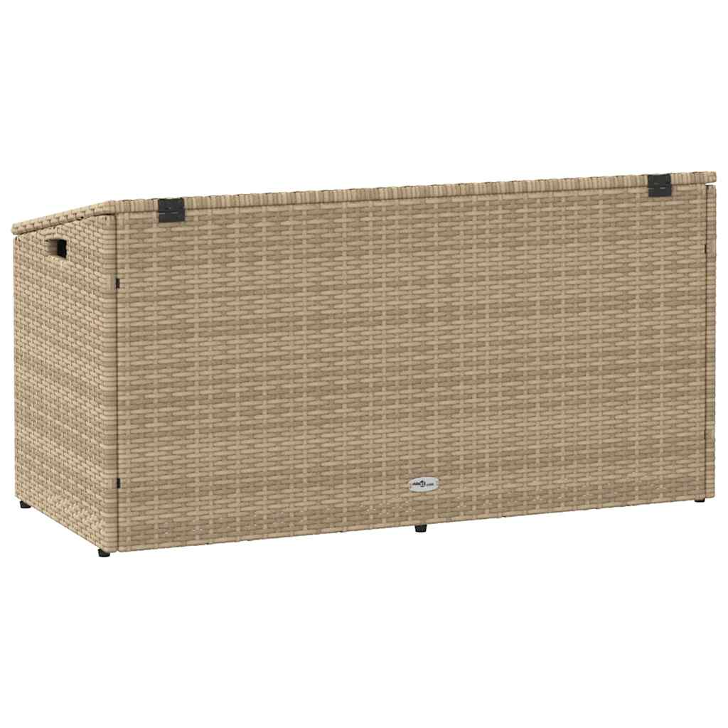 Tuinbox beige 110x50x58 cm poly rattan is nu te koop bij PeponiXL, paradijselijk wonen!