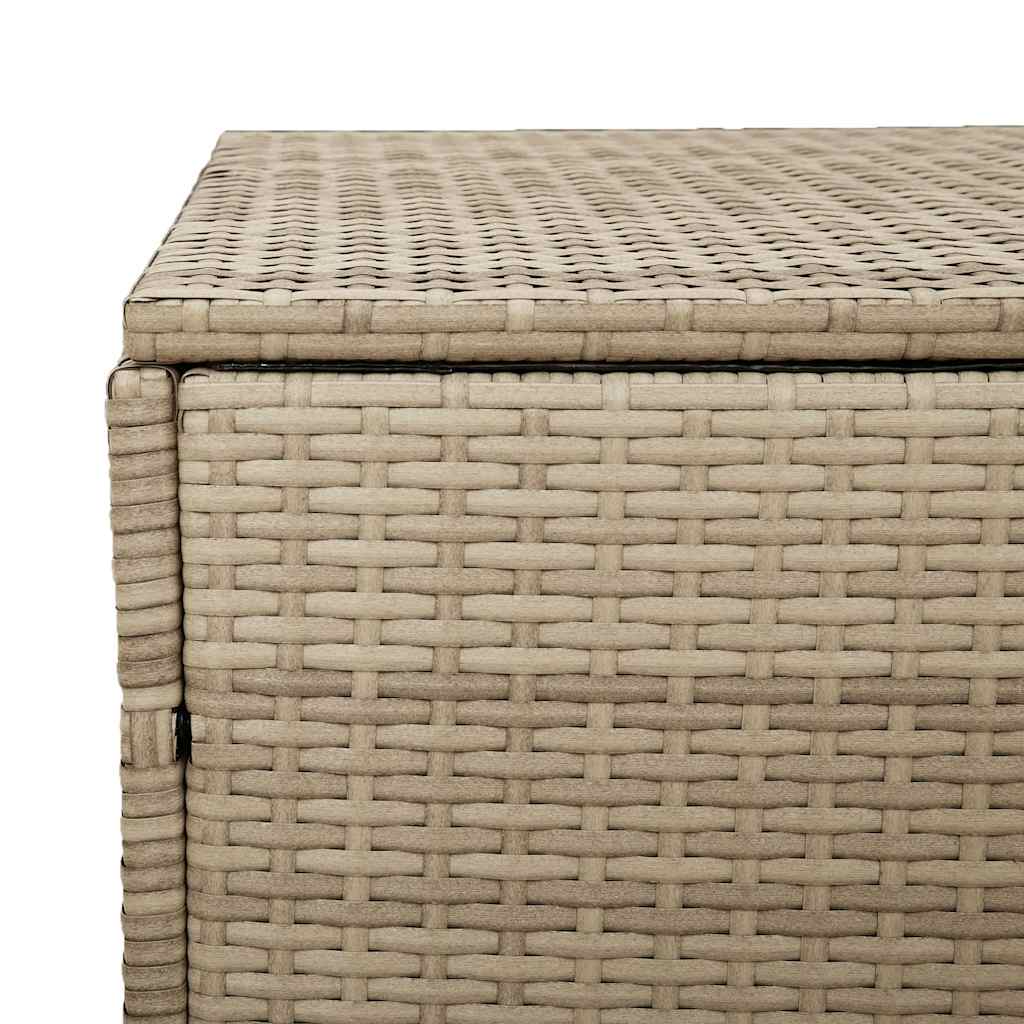 Tuinbox beige 110x50x58 cm poly rattan is nu te koop bij PeponiXL, paradijselijk wonen!