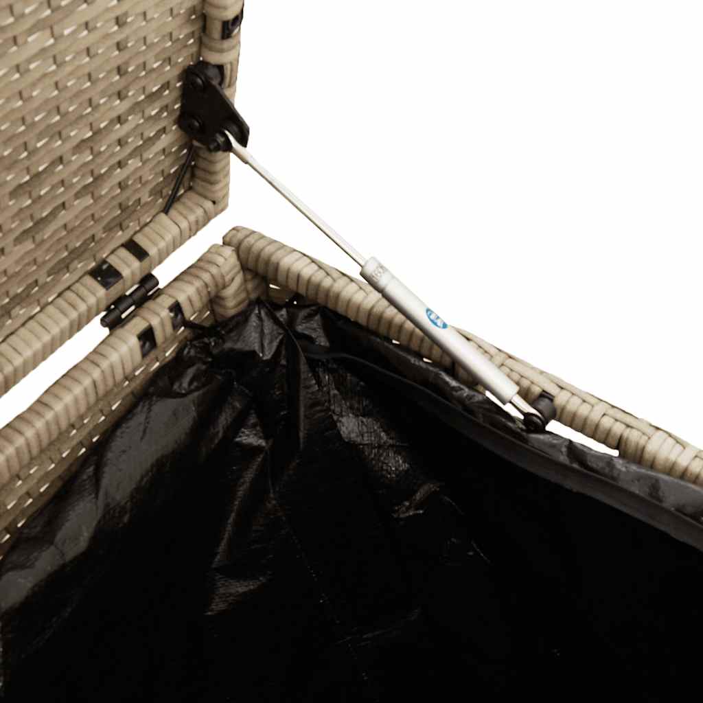 Tuinbox beige 110x50x58 cm poly rattan is nu te koop bij PeponiXL, paradijselijk wonen!